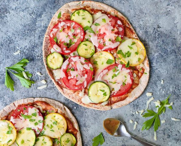 Pita Pizza With Roasted Veggies | inKin Fitness and Health Blog