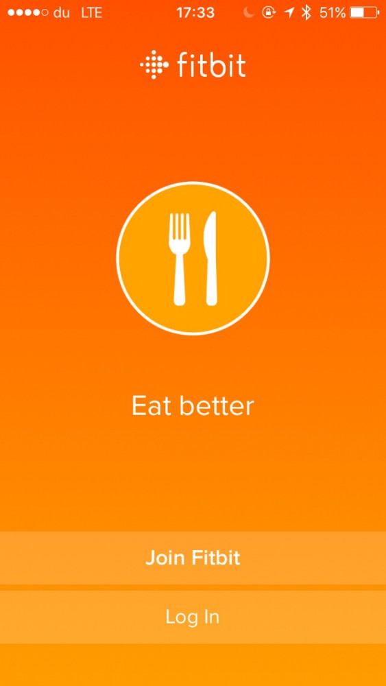 Fitbit app screenshot on inKin Fitness blog