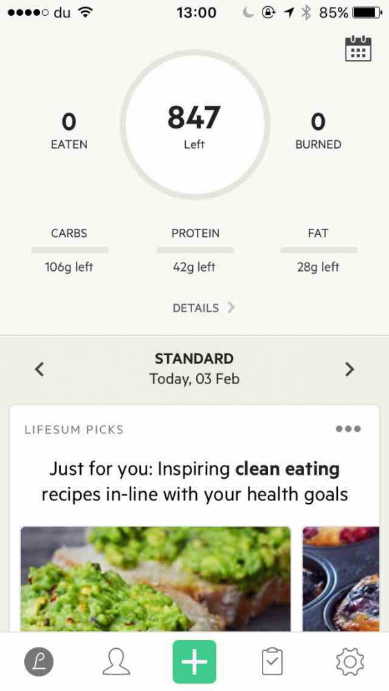 Lifesum app screen on inKin Social Fitness Platform Blog