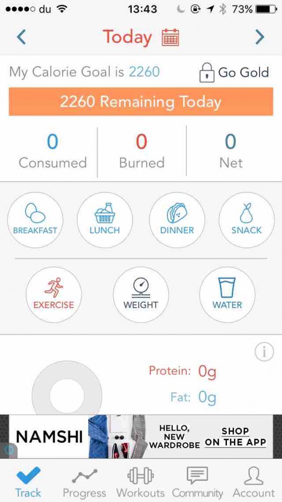 My Plate app screen on inKin Social Fitness Platform Blog