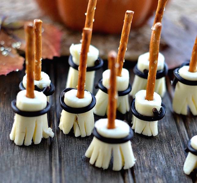 Healthy Halloween Recipes Witch's Brooms