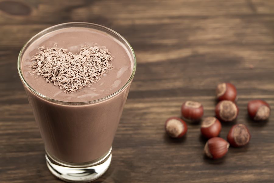 Healthy chocolate smoothie