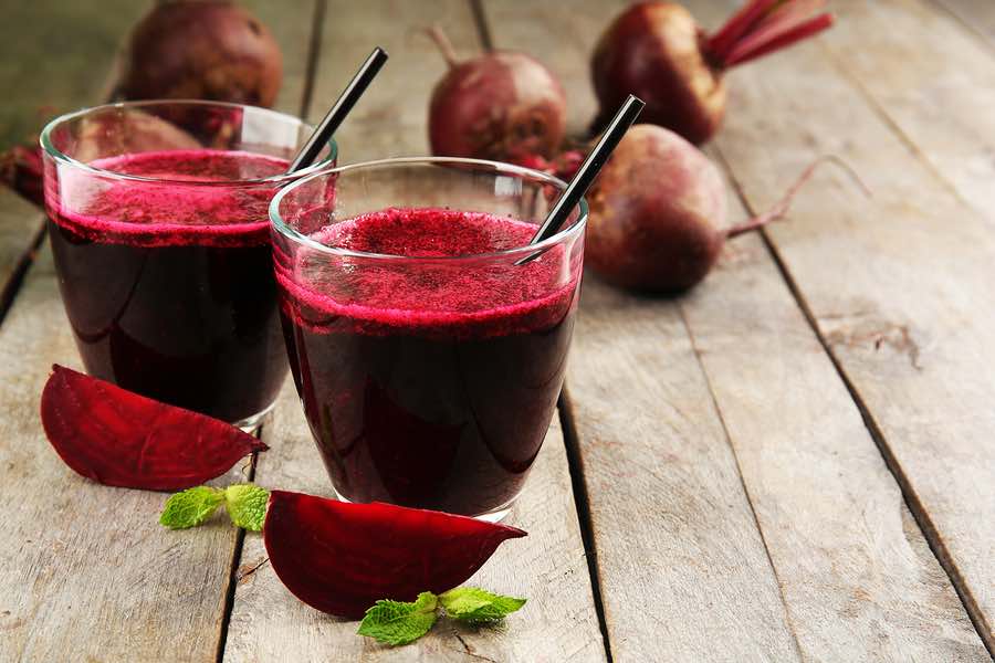 Healthy beet smoothie