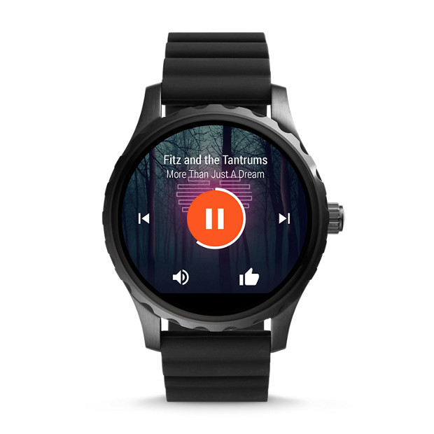 Wearable Steps Distance Burned Calories Fossil Q Marshal